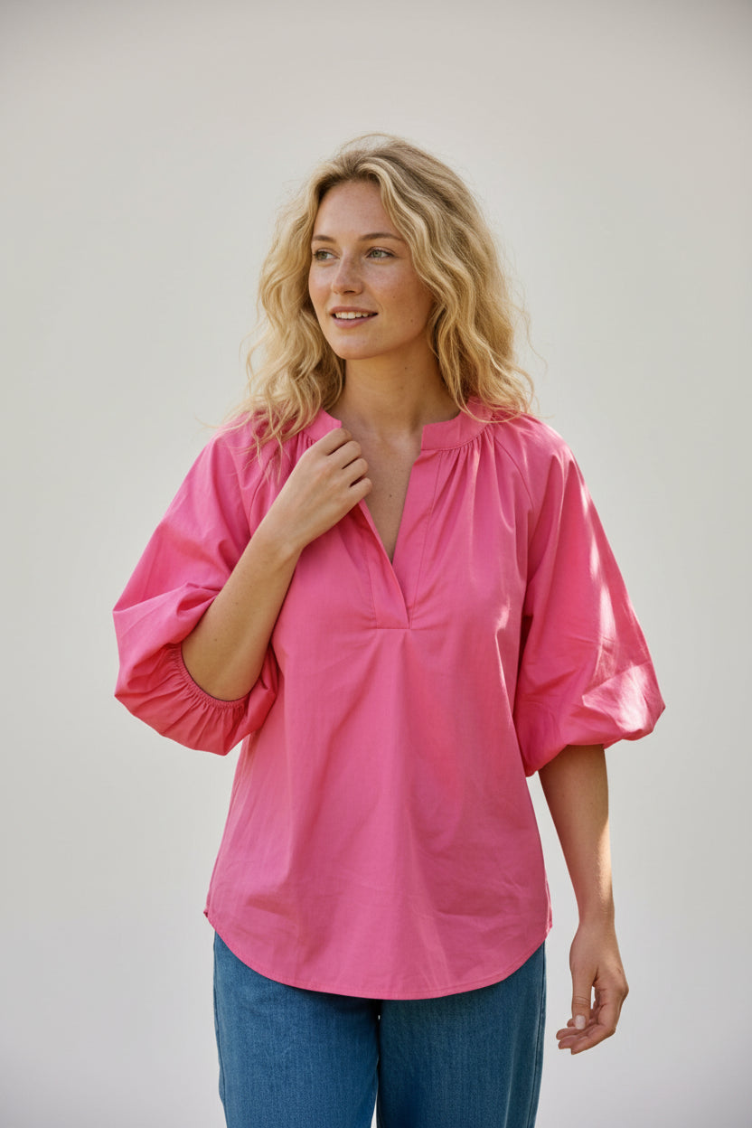 Blusa com folhos