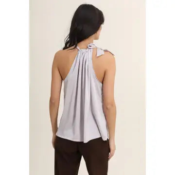 Blusa de Cetim com Laço
