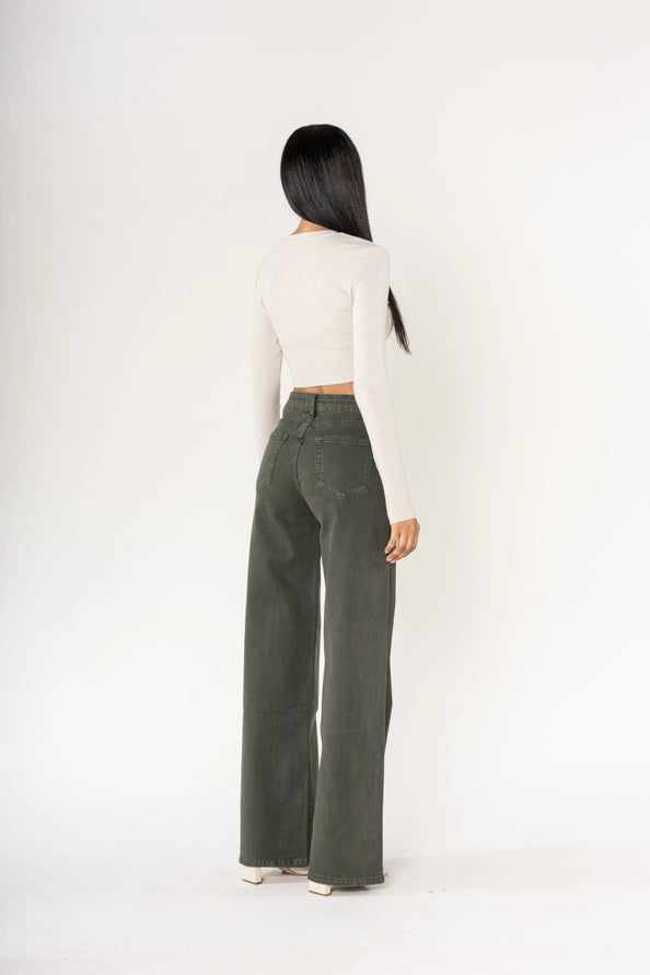 Jeans Wide Leg Retrô