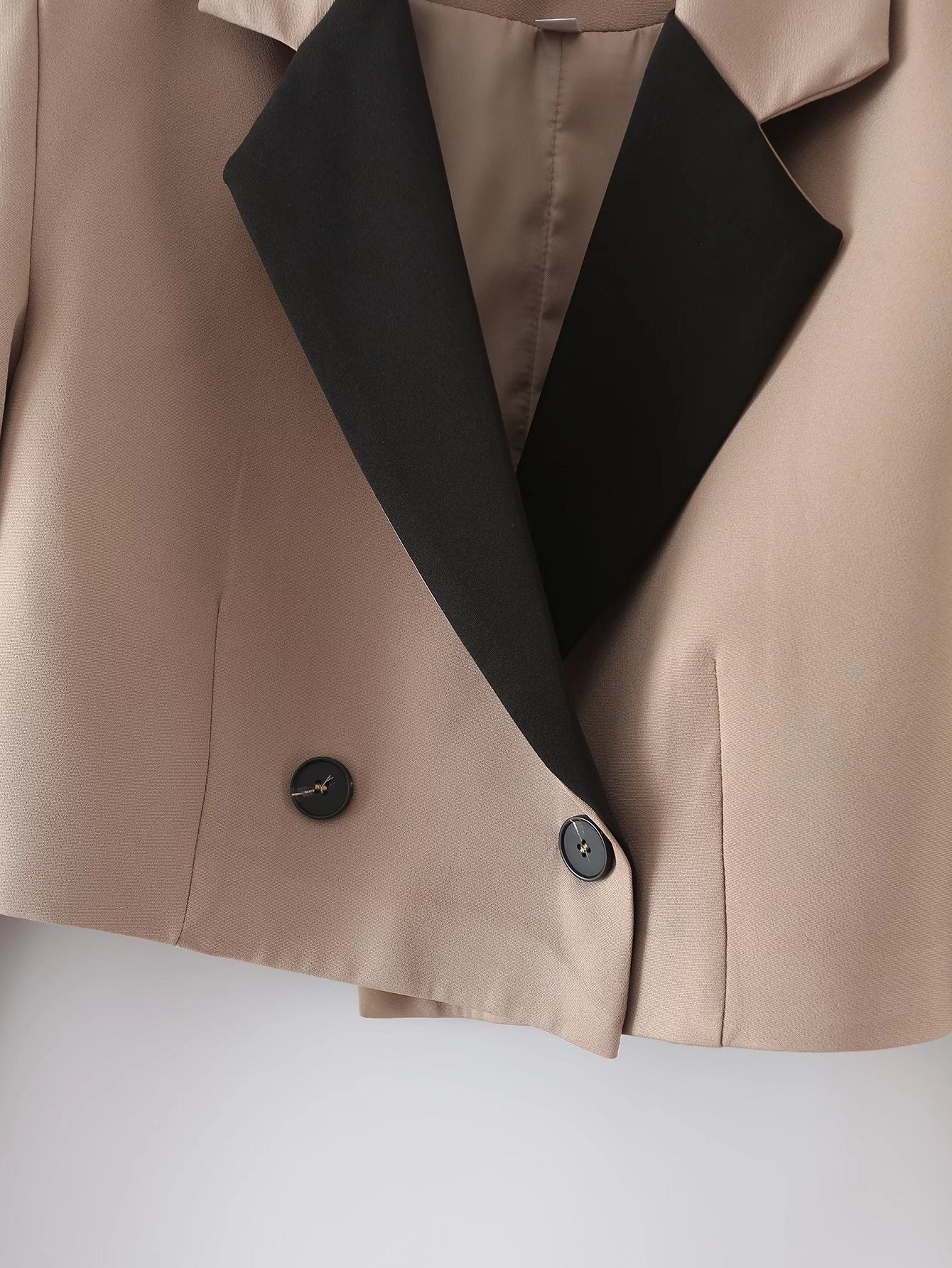 Blazer Cropped Bicolor Moderno
