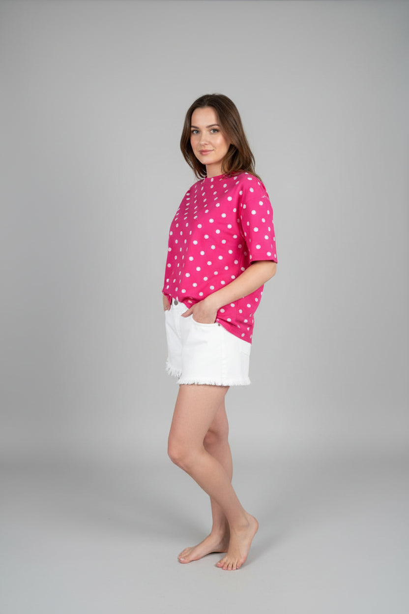 T-shirt Oversized Polka Dot