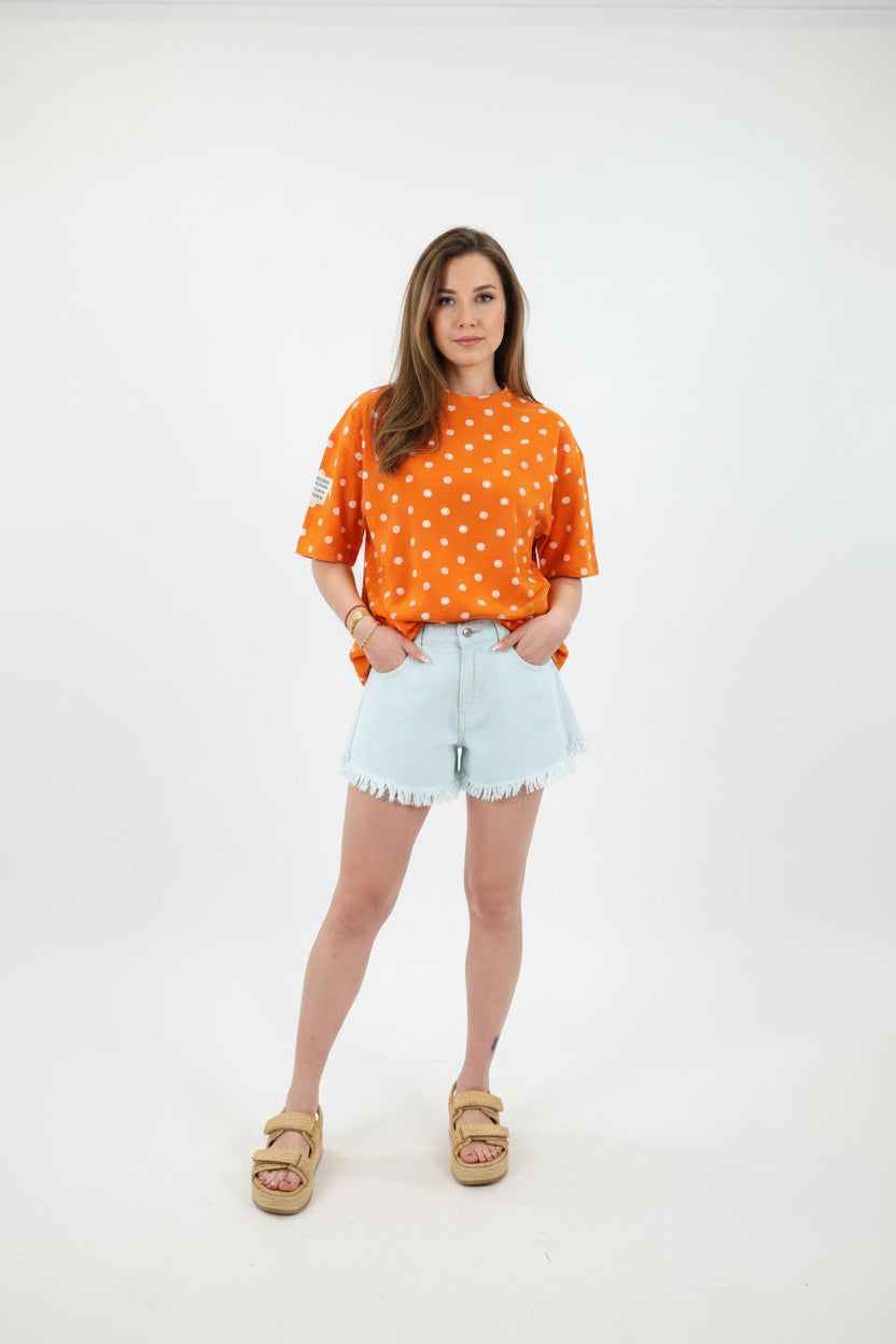 T-shirt Oversized Polka Dot
