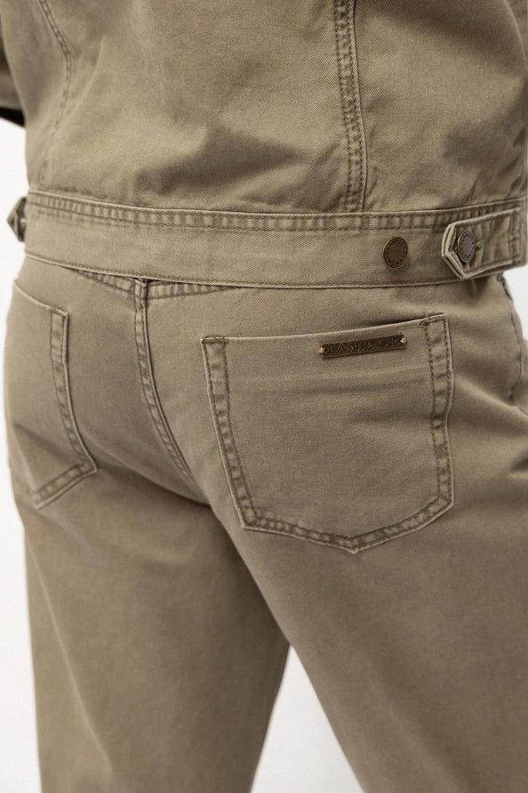 Calças Chino Urban Khaki de Corte Reto - Lanidor