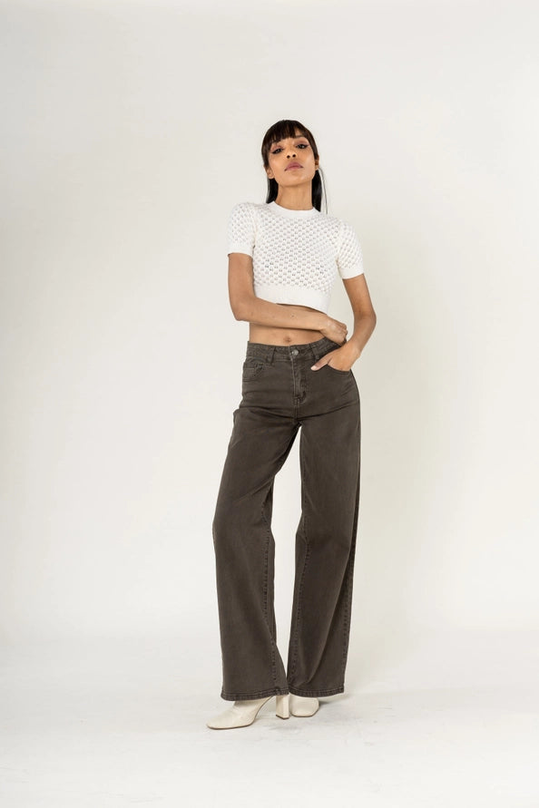 Jeans Wide Leg Retrô