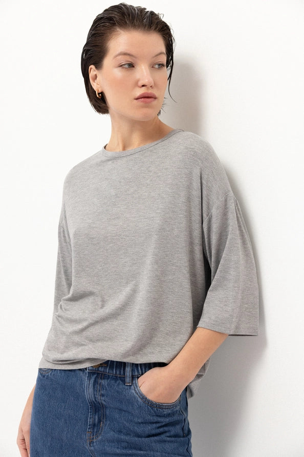 T-Shirt Oversized em Melange - Lanidor