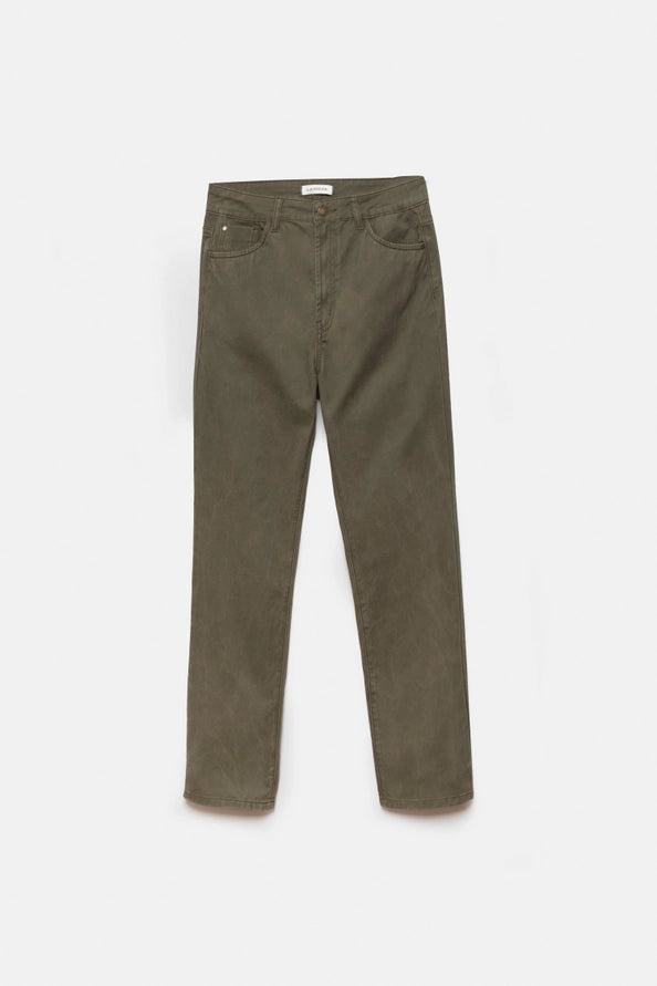 Calças Chino Urban Khaki de Corte Reto - Lanidor
