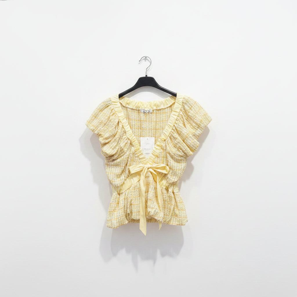 Top Vichy – Amarelo Vibrante