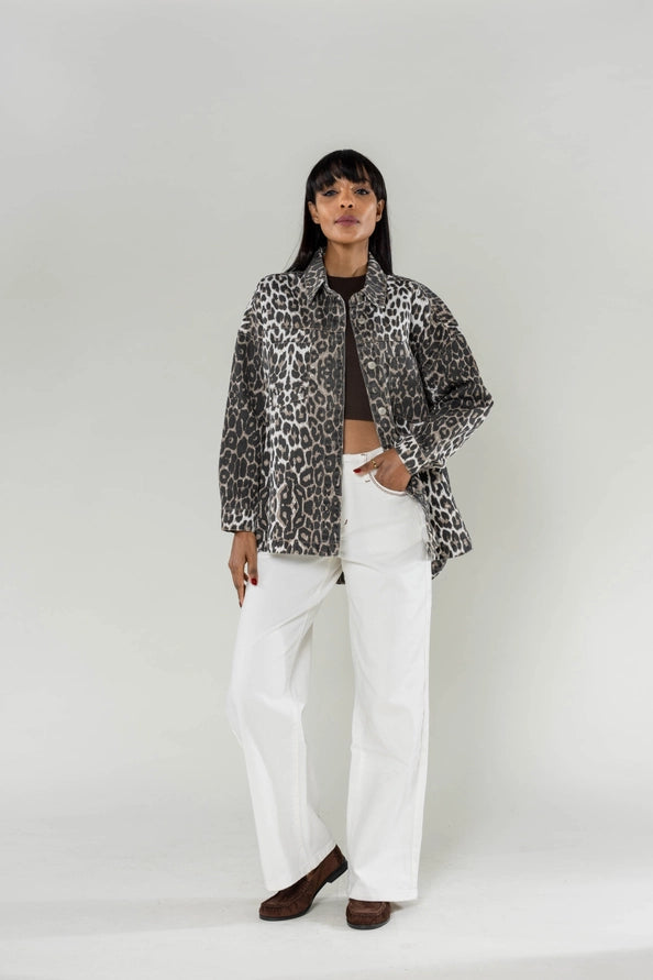 Sobretudo Denim Oversized