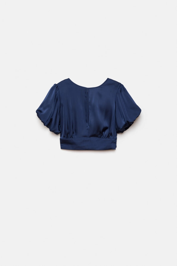Top Curto Satin Shine com Laçada - Lanidor