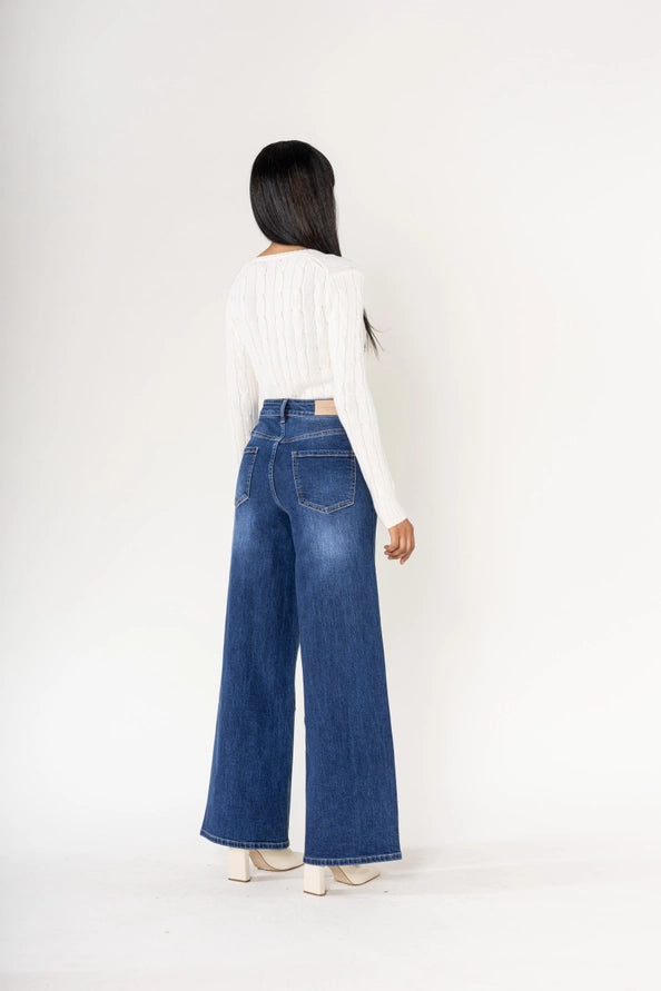 Calças Pantalona High-Waist