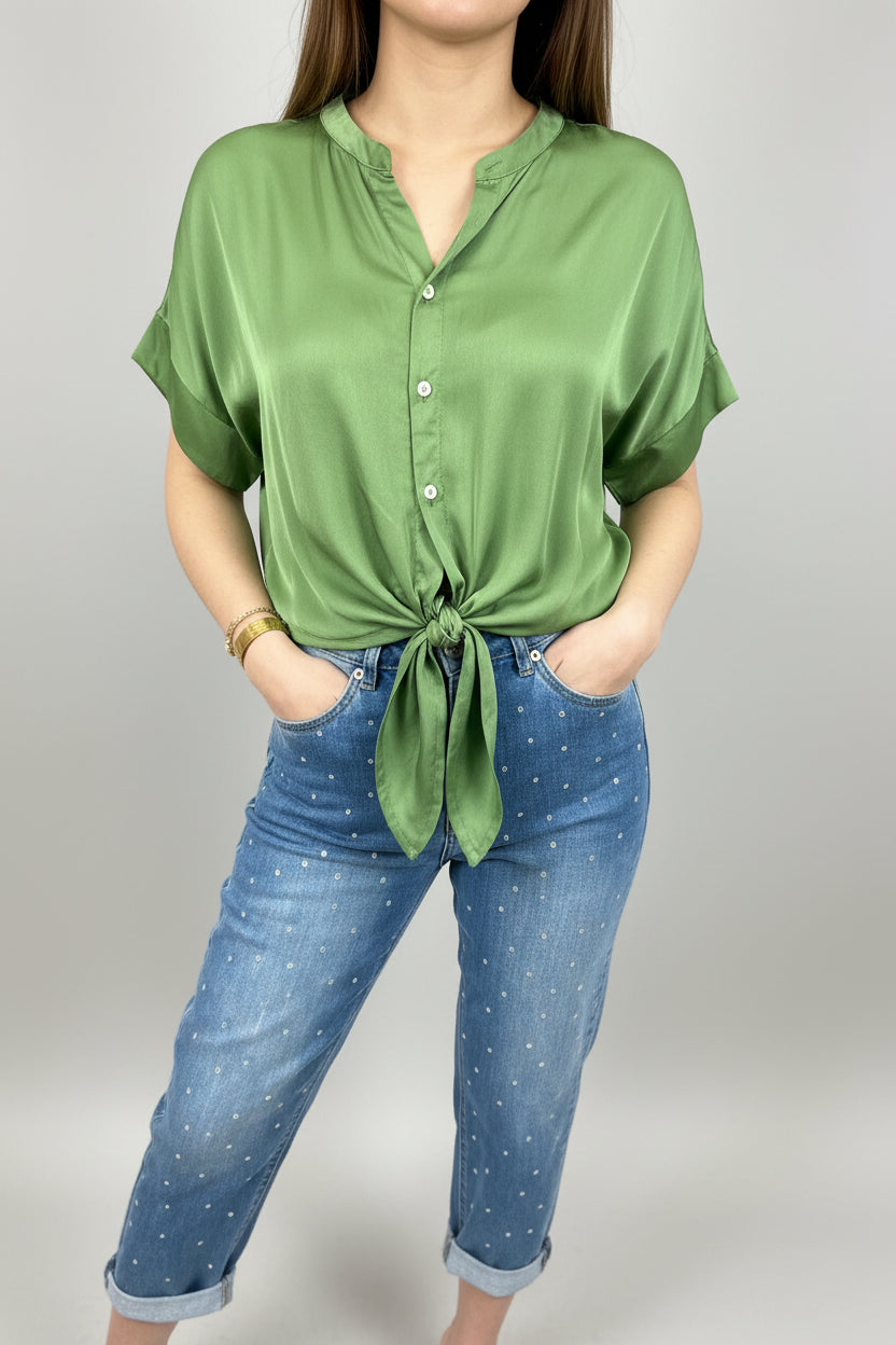 Blusa de Verão Easy Breeze com Nó