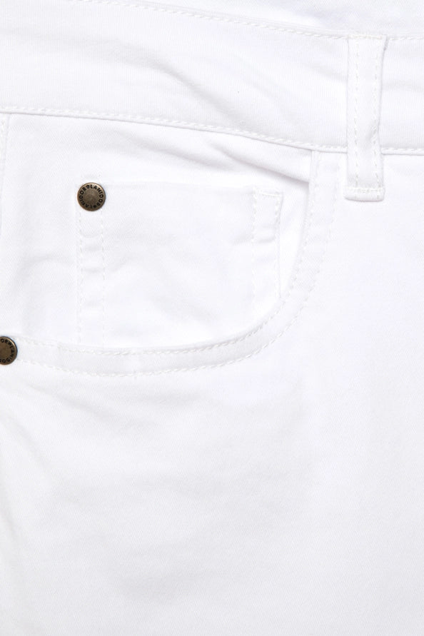 Calças Slim-Fit em Branco Glaciar - Lanidor