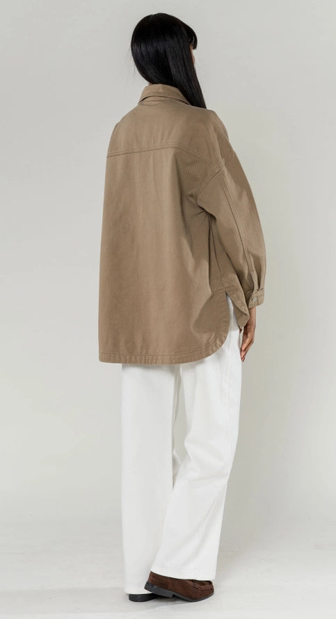 Sobretudo Denim Oversized