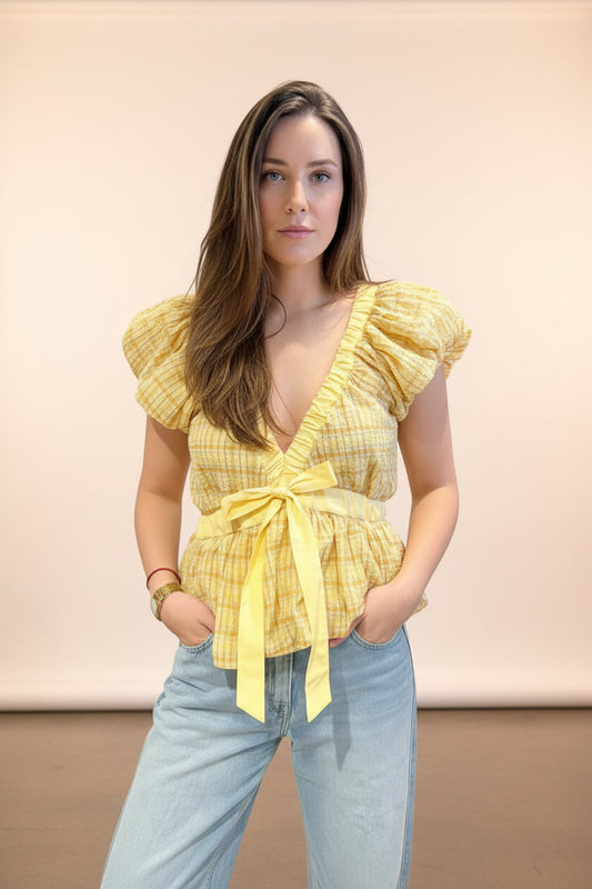 Top Vichy – Amarelo Vibrante