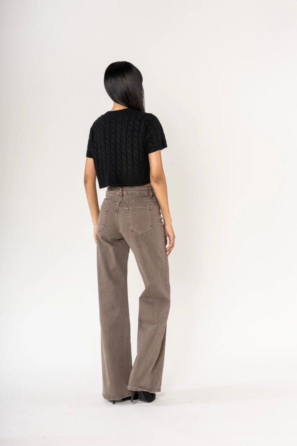 Jeans Wide Leg Retrô