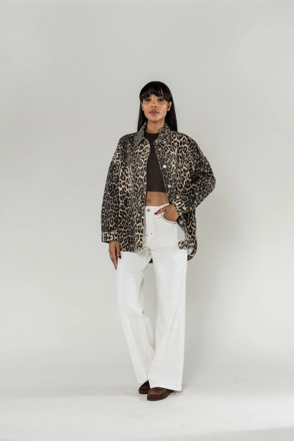 Sobretudo Denim Oversized