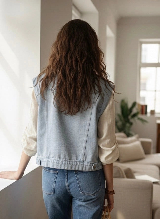 Colete Denim Opaline