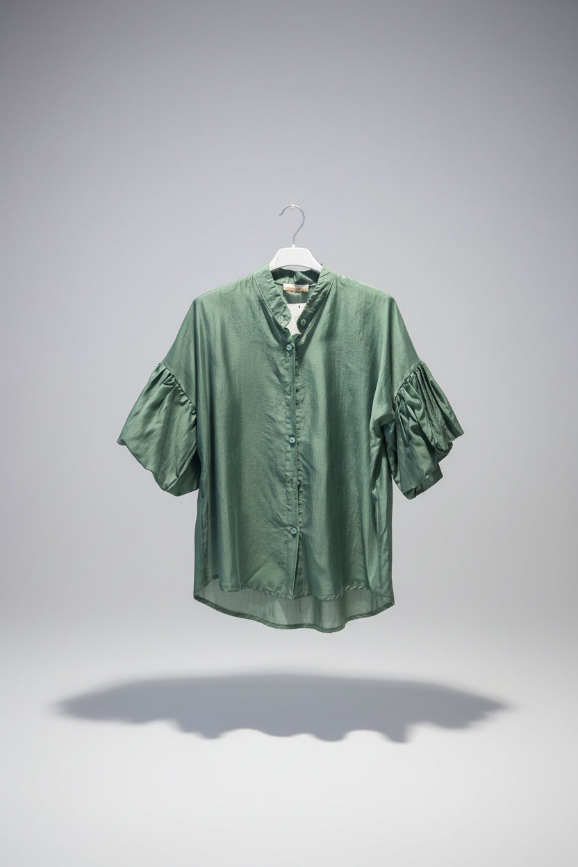 Blusa de Organza Puff & Sheer