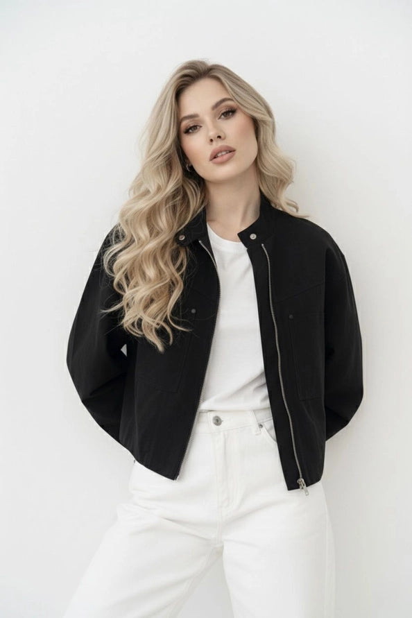 Casaco City Bomber com Design Minimalista