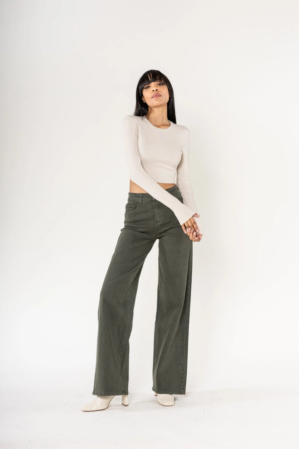 Jeans Wide Leg Retrô