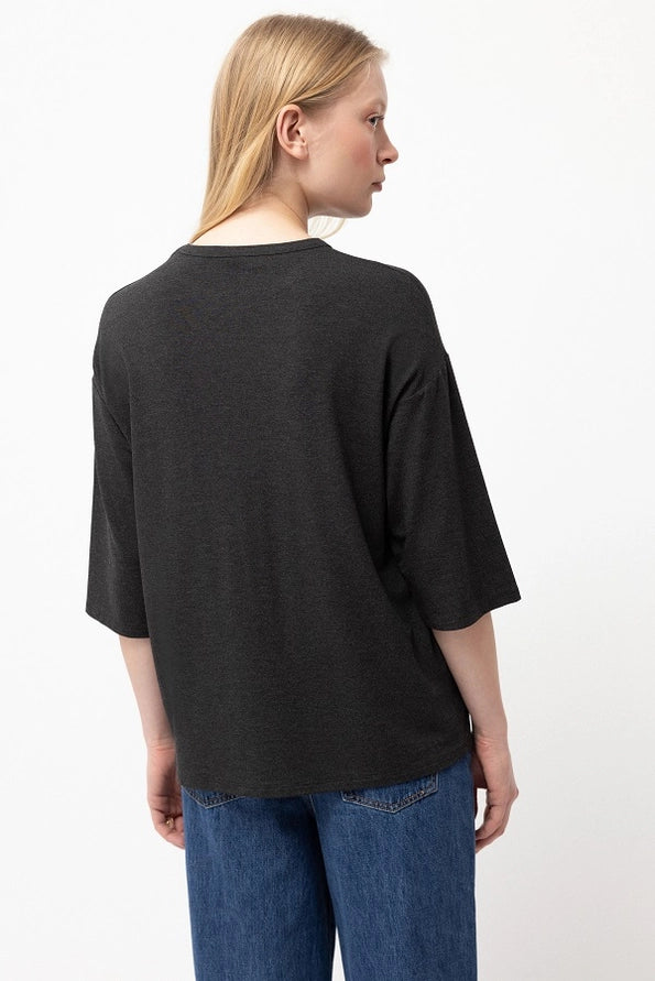 T-Shirt Oversized em Melange - Lanidor