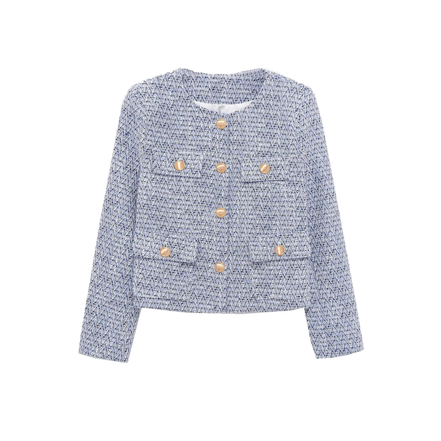 Casaco Tweed Azul "Classic Style"