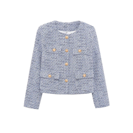 Casaco Tweed Azul "Classic Style"