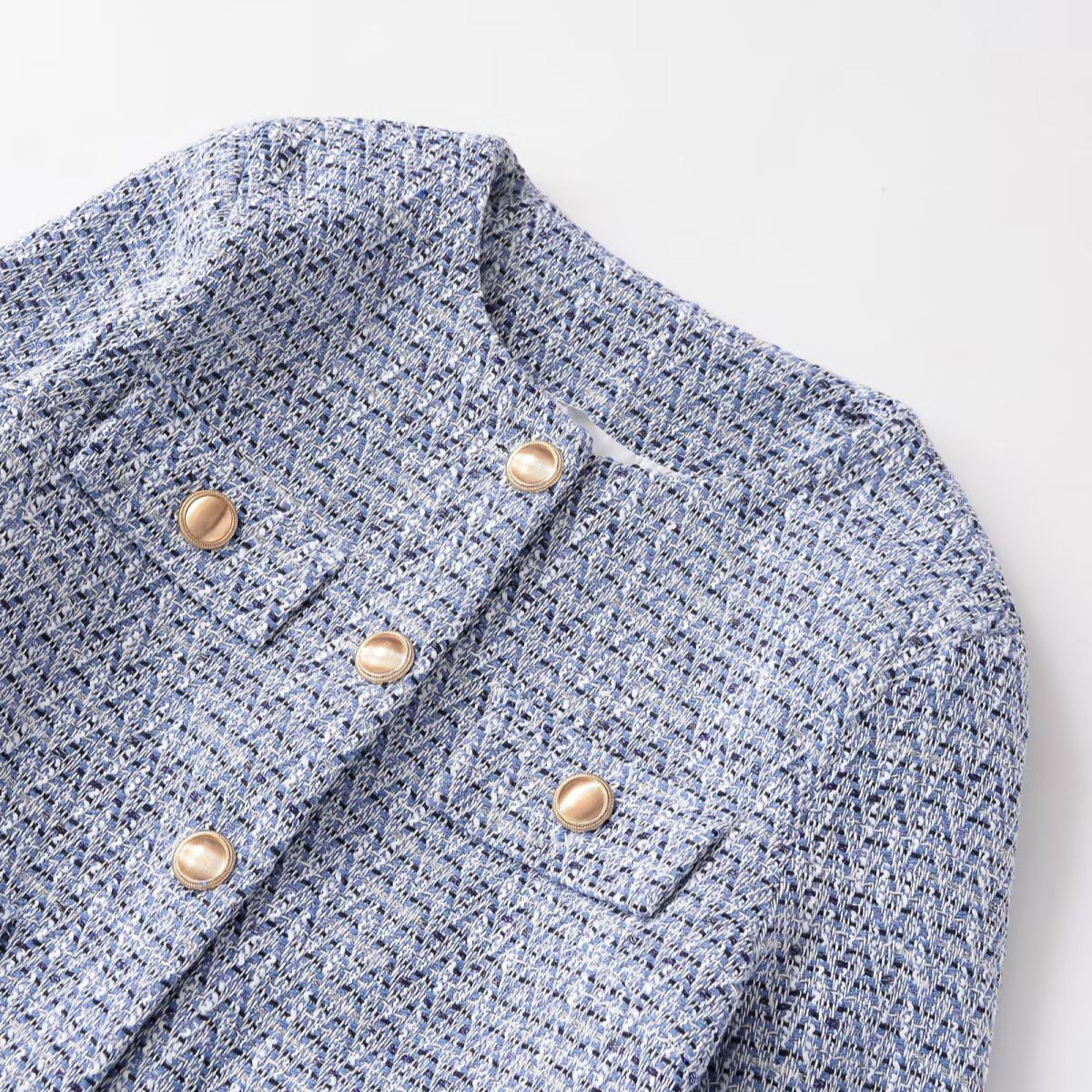 Casaco Tweed Azul "Classic Style"