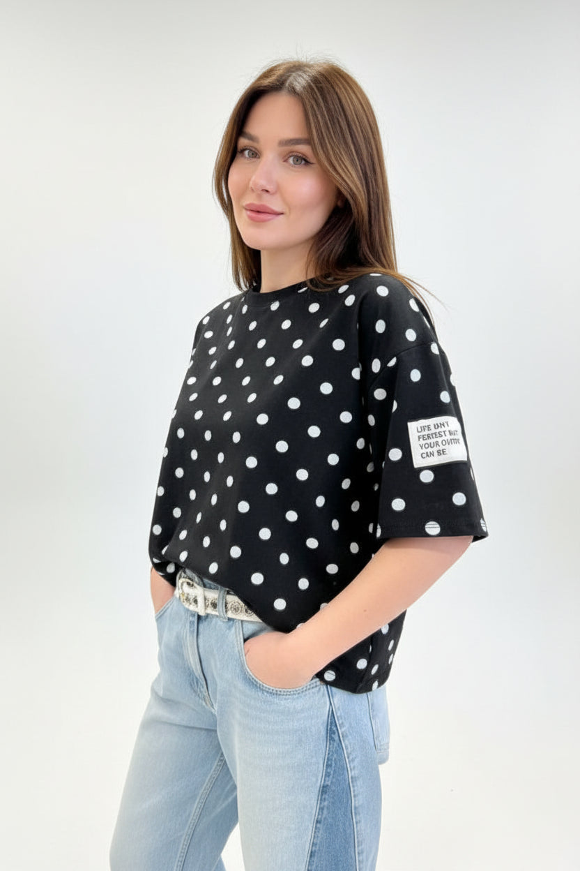 T-shirt Oversized Polka Dot