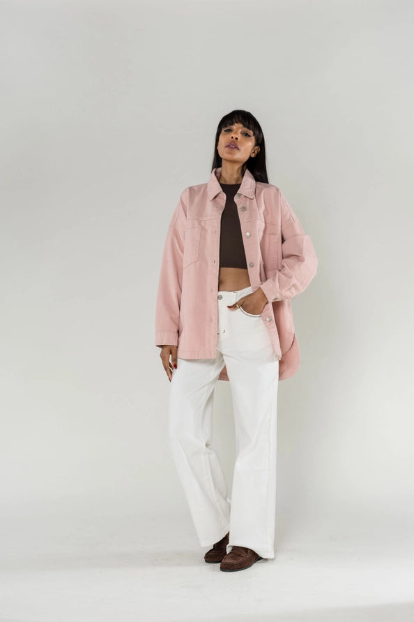 Sobretudo Denim Oversized