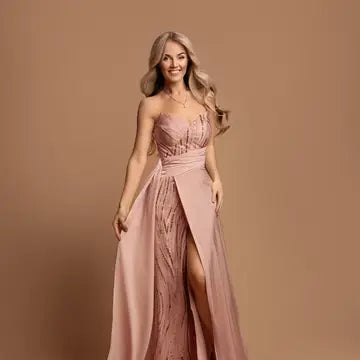 Vestido Longo Elegante Cai-cai