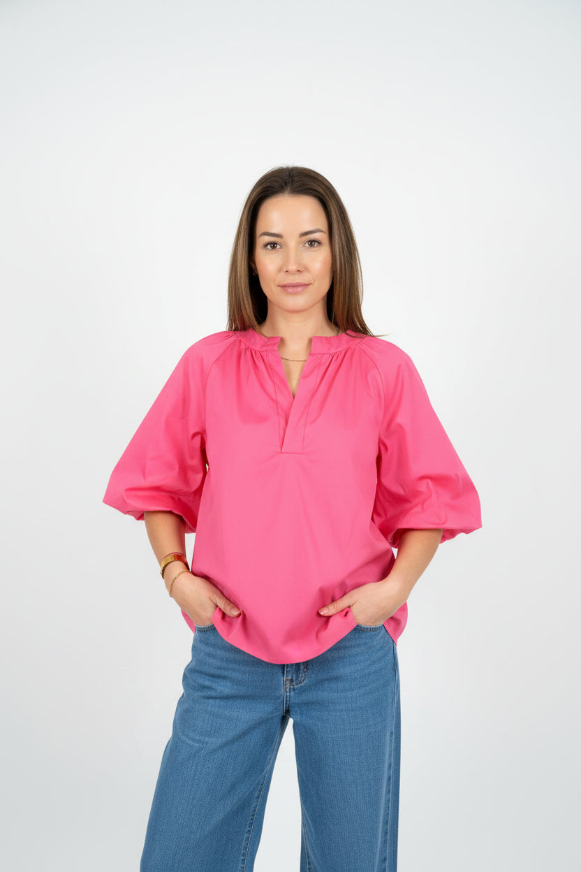 Blusa com folhos