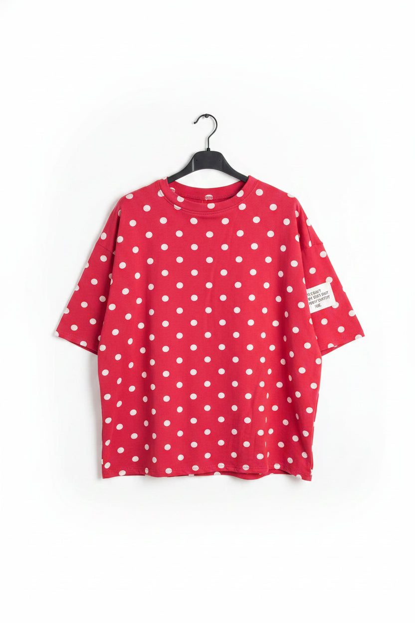 T-shirt Oversized Polka Dot