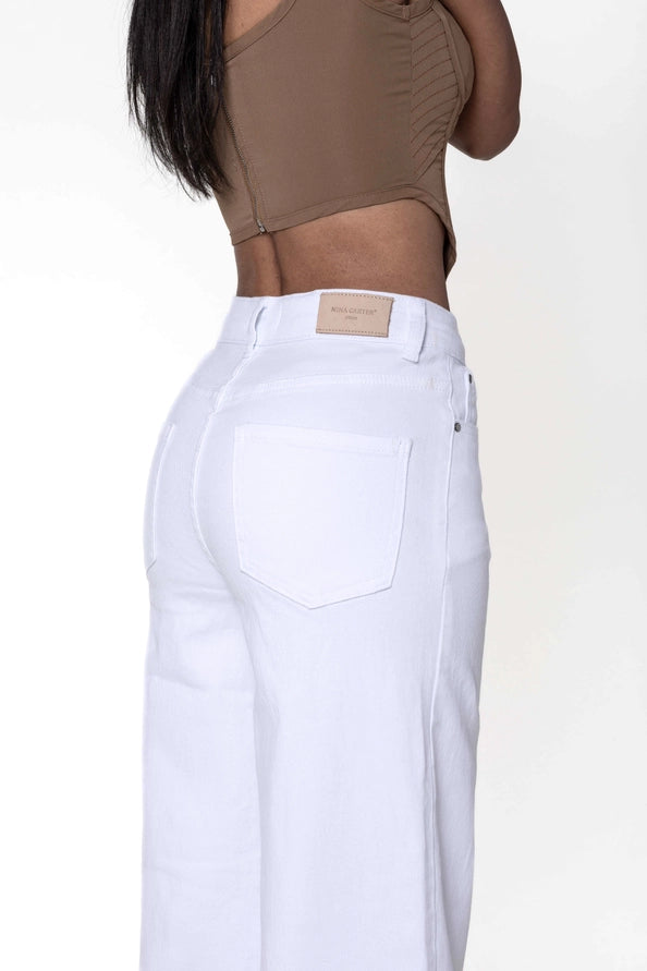 Calças Pantalona High-Waist