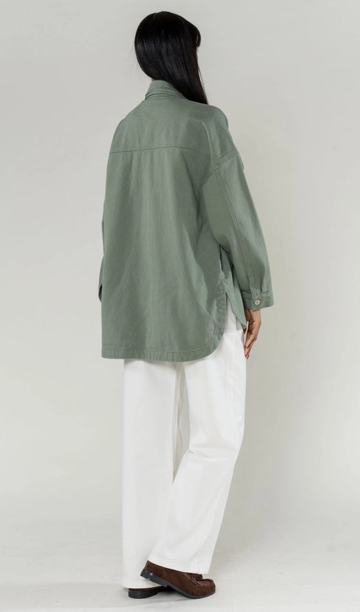 Sobretudo Denim Oversized