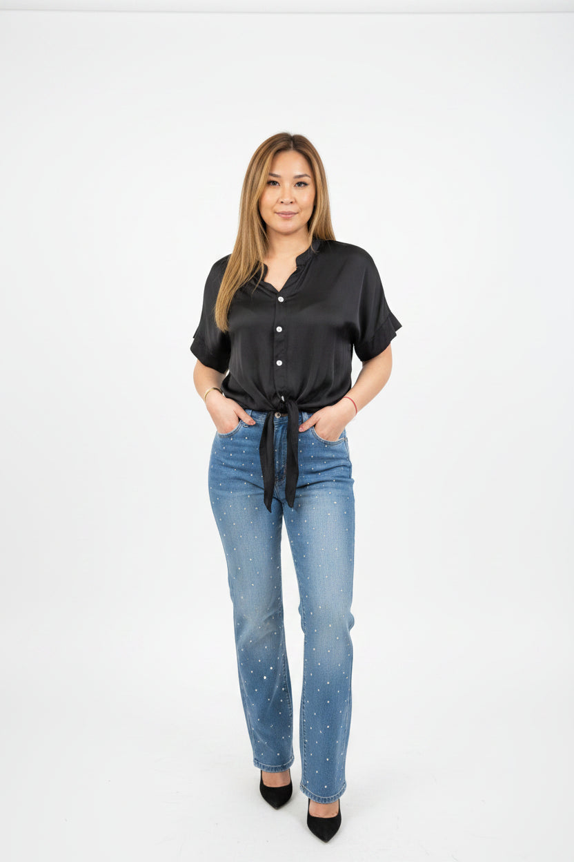 Blusa de Verão Easy Breeze com Nó