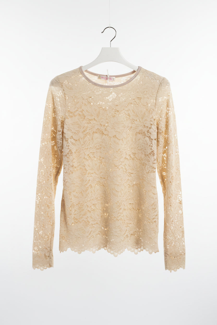 Top de Renda Floral Pure Elegance